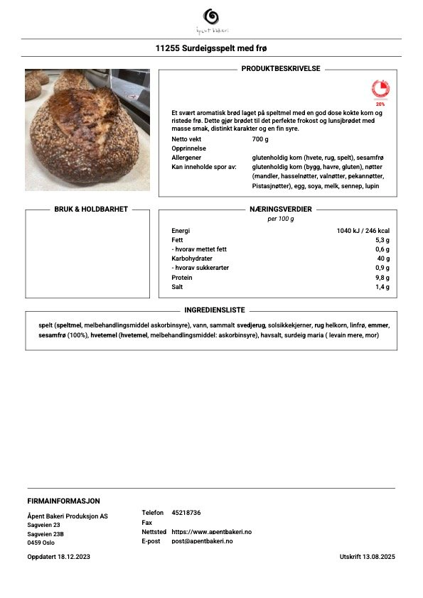 Surdeigsspelt med fr&oslash;