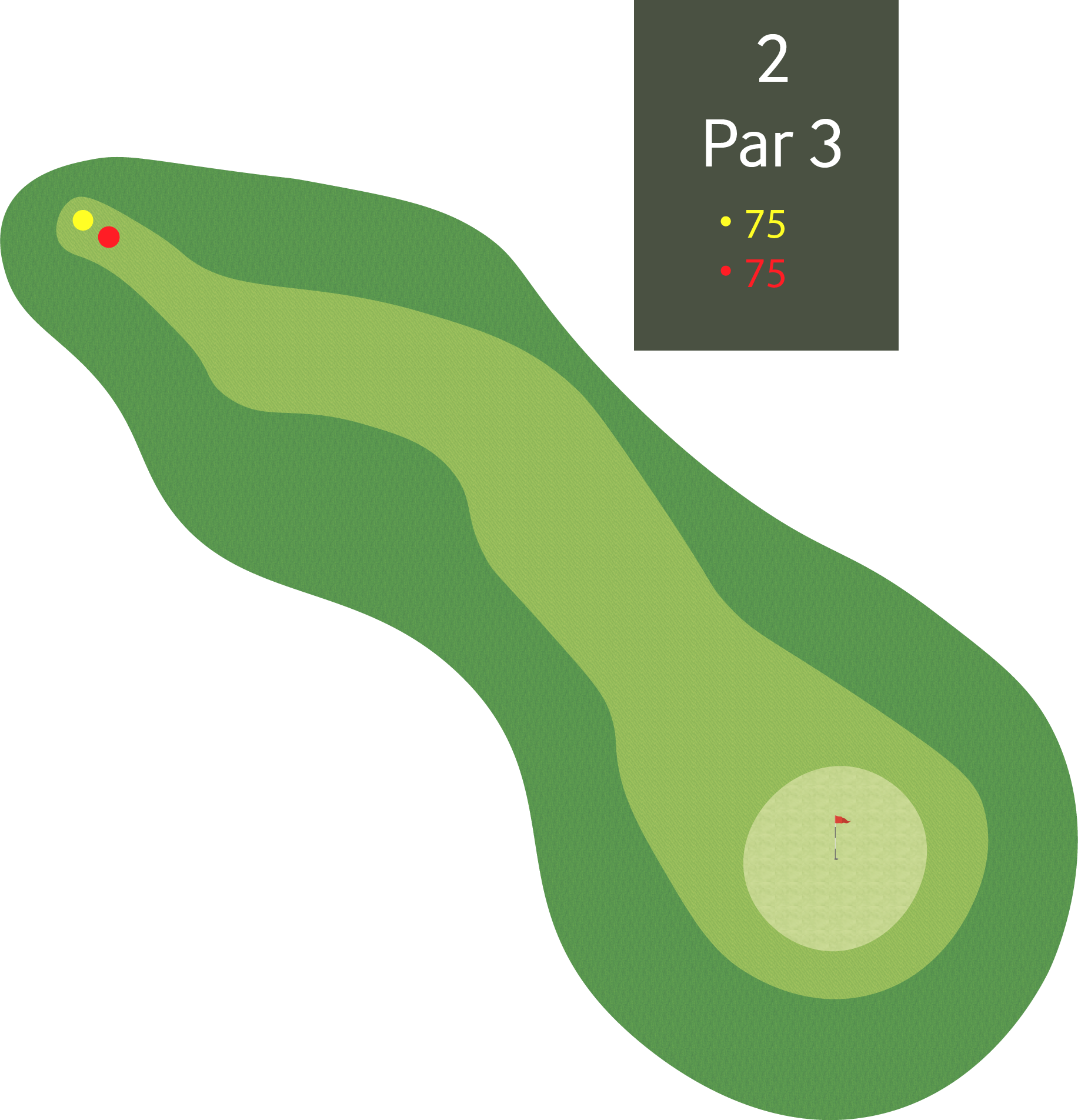 Hol 2 - Par 3 - 75m